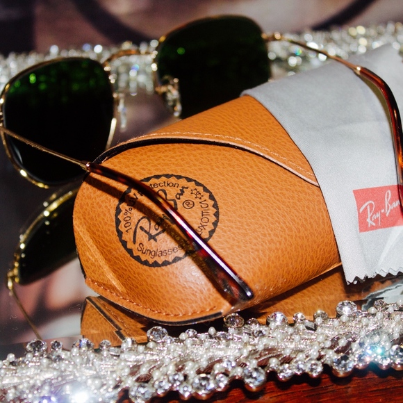 Stunning Ray Ban Blue on Gold - Picture 6 of 7